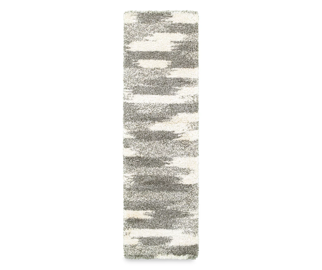 Hemimia Gray Geometric Shag Area Rug 2 Hemimia Gray Geometric Shag Area Rug - Image 2