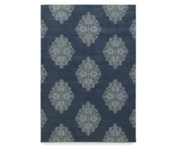 Paslie Blue Floral Pattern Area Rug -Cuisinart Store 810551446