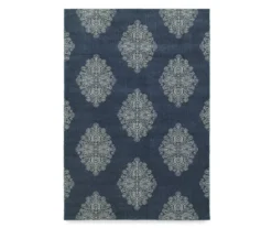Paslie Blue Floral Pattern Area Rug -Cuisinart Store 810551448
