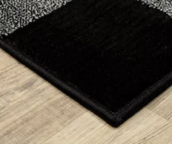 Geoffri Black & White Plaid Area Rug -Cuisinart Store 810551449 1