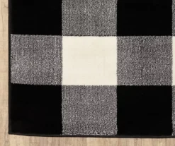 Geoffri Black & White Plaid Area Rug -Cuisinart Store 810551450 2