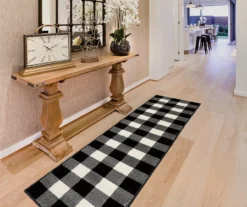 Geoffri Black & White Plaid Area Rug -Cuisinart Store 810551450 9