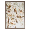 Brown & White Birds In Tree Framed Art Print