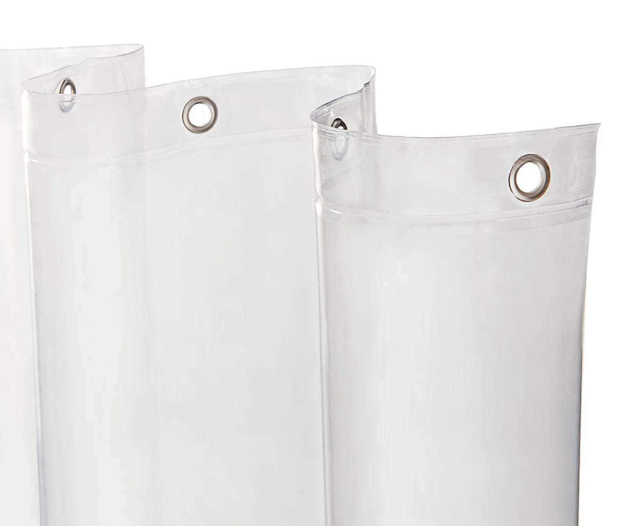 Clear Medium-Weight Microban PEVA Shower Liner 2 Clear Medium-Weight Microban PEVA Shower Liner - Image 2