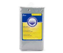 Gray Medium-Weight Microban PEVA Shower Liner