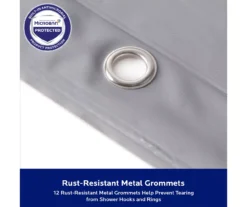 Gray Medium-Weight Microban PEVA Shower Liner -Cuisinart Store 810553972 A8 5