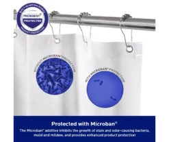 Frosted Medium-Weight Microban PEVA Shower Liner -Cuisinart Store 810553973 A8 3