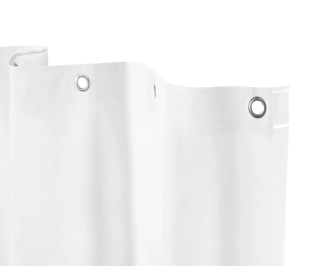 White Heavyweight Microban PEVA Shower Liner 2 White Heavyweight Microban PEVA Shower Liner - Image 2
