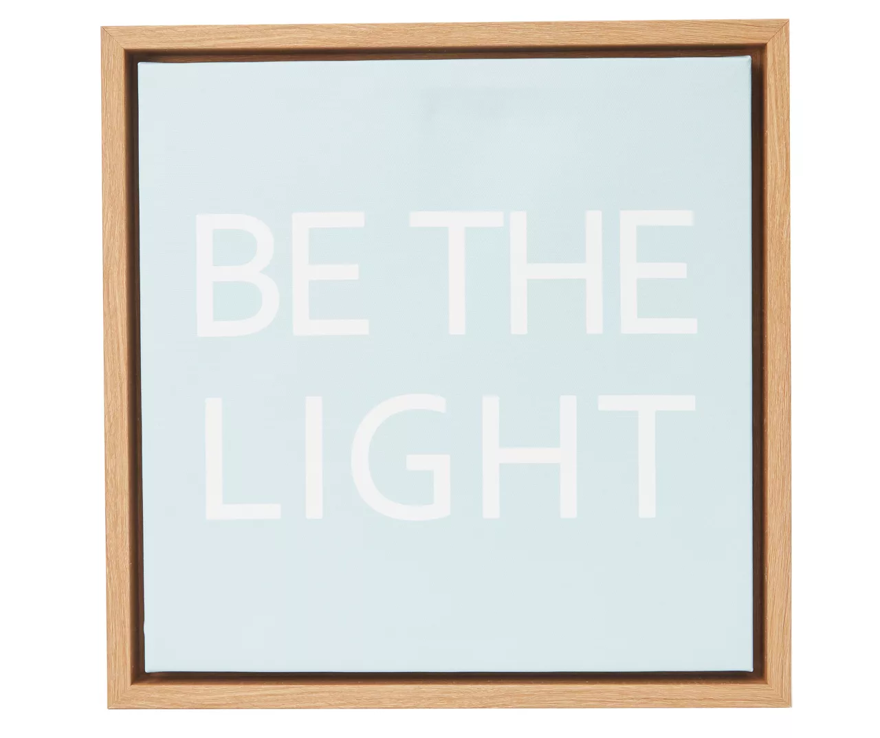 "Be The Light" Blue Framed Canvas 1 "Be The Light" Blue Framed Canvas