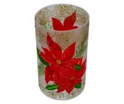 Northlight Red Poinsettia Flameless LED Candle Holder -Cuisinart Store 810554309 2