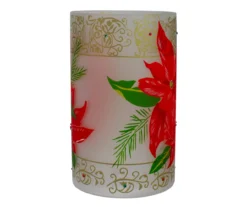 Northlight Red Poinsettia Flameless LED Candle Holder -Cuisinart Store 810554309 4