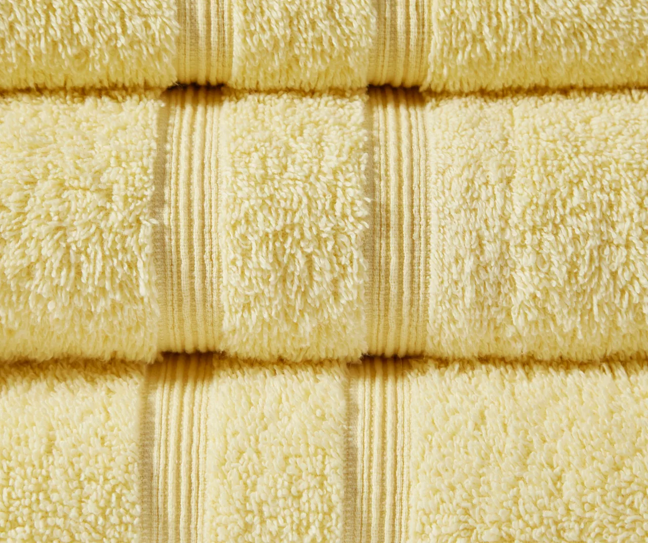 Aegan Yellow Turkish Cotton 6-Piece Towel Set 3 Aegan Yellow Turkish Cotton 6-Piece Towel Set - Image 3