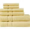 Aegan Yellow Turkish Cotton 6-Piece Towel Set