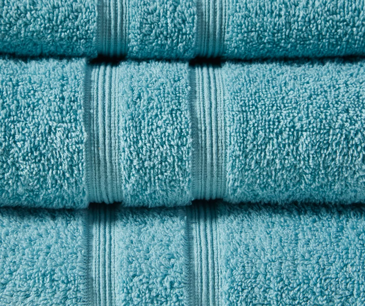 Aegan Aqua Turkish Cotton 6-Piece Towel Set 2 Aegan Aqua Turkish Cotton 6-Piece Towel Set - Image 2