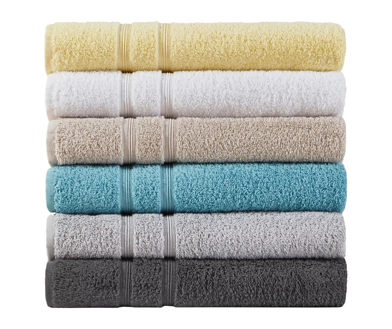 Aegan Gray Turkish Cotton 6-Piece Towel Set 8 Aegan Gray Turkish Cotton 6-Piece Towel Set - Image 8