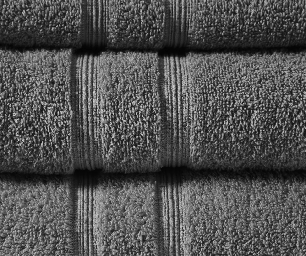 Aegan Charcoal Turkish Cotton 6-Piece Towel Set 3 Aegan Charcoal Turkish Cotton 6-Piece Towel Set - Image 3