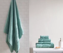 Roman Lattice-Stripe 6-Piece Towel Set -Cuisinart Store 810555749 1