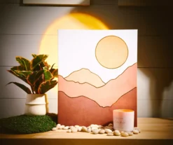 White & Pink Modern Landscape Wrapped Canvas 7 White & Pink Modern Landscape Wrapped Canvas -Cuisinart Store 810555802 810558741 10