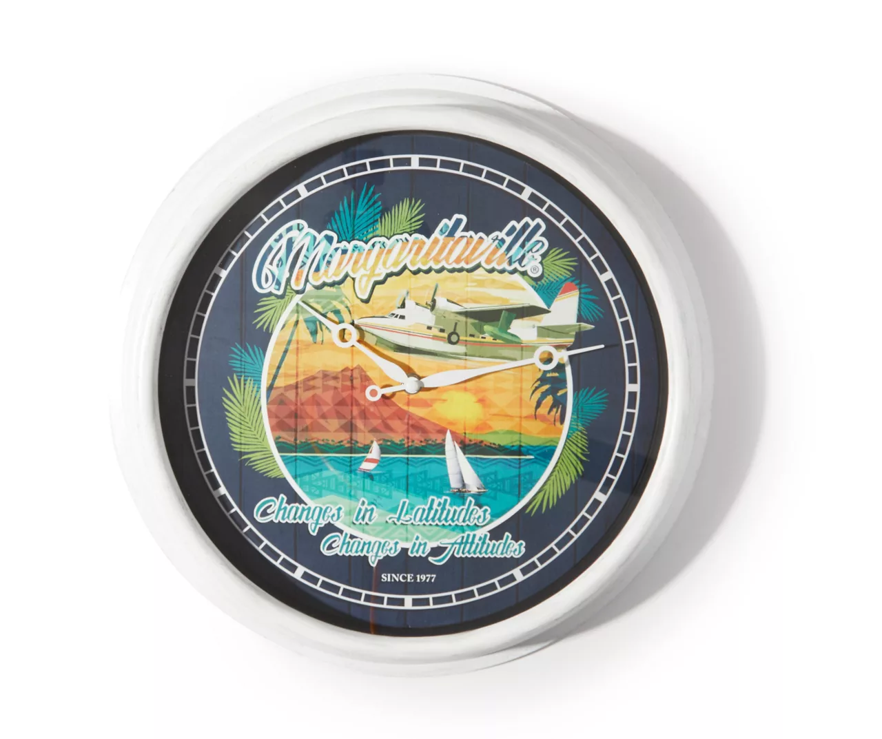 Margaritaville "Changes In Latitudes" Wall Clock, (15.75") 1 Margaritaville "Changes In Latitudes" Wall Clock, (15.75")