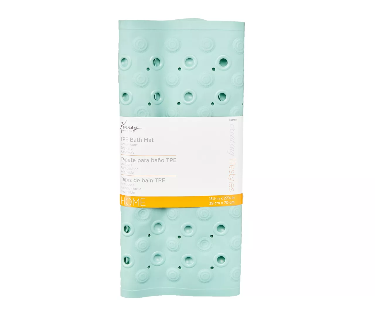 Blue Non-Slip Bath Mat 1 Blue Non-Slip Bath Mat