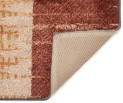 Brown & Red Abstract Patchwork Runner, (20" X 60") -Cuisinart Store 810557490 2