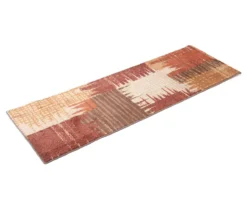 Brown & Red Abstract Patchwork Runner, (20" X 60") -Cuisinart Store 810557490 3