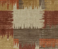 Brown & Red Abstract Patchwork Runner, (20" X 60") -Cuisinart Store 810557490 31