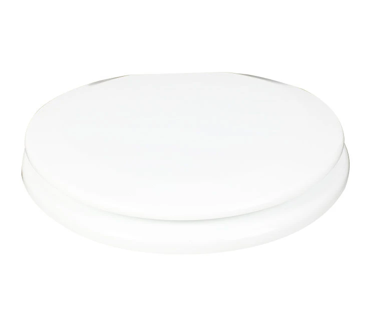 White Oblong Wood Toilet Seat 17 White Oblong Wood Toilet Seat - Image 17