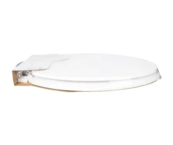 White Oblong Wood Toilet Seat 21 White Oblong Wood Toilet Seat -Cuisinart Store 810557533 3