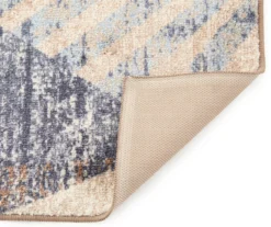 Blue & Brown Modern Angles Runner, (20" X 60") -Cuisinart Store 810557654 2