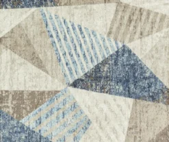 Blue & Brown Modern Angles Runner, (20" X 60") -Cuisinart Store 810557654 31