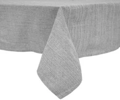 Cuisinart High-Rise Gray Texture-Stripe Fabric Tablecloth -Cuisinart Store 810558199 1