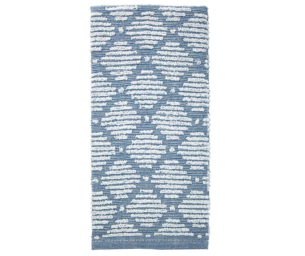 Cuisinart Corsair Blue Striped Diamond Lattice Kitchen Towel, 2-Pack 2 Cuisinart Corsair Blue Striped Diamond Lattice Kitchen Towel, 2-Pack - Image 2