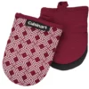 Cuisinart Red Dahlia & White Geometric Mini Oven Mitt, 2-Pack