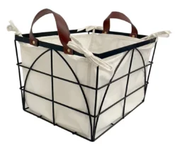 Metal Wire Floor Bin With Liner