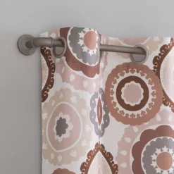 Rydell Sunset Rose Medallion Room-Darkening Grommet 4-Piece Curtain Panel Set, (84") 11 Rydell Sunset Rose Medallion Room-Darkening Grommet 4-Piece Curtain Panel Set, (84") -Cuisinart Store 810559673 11