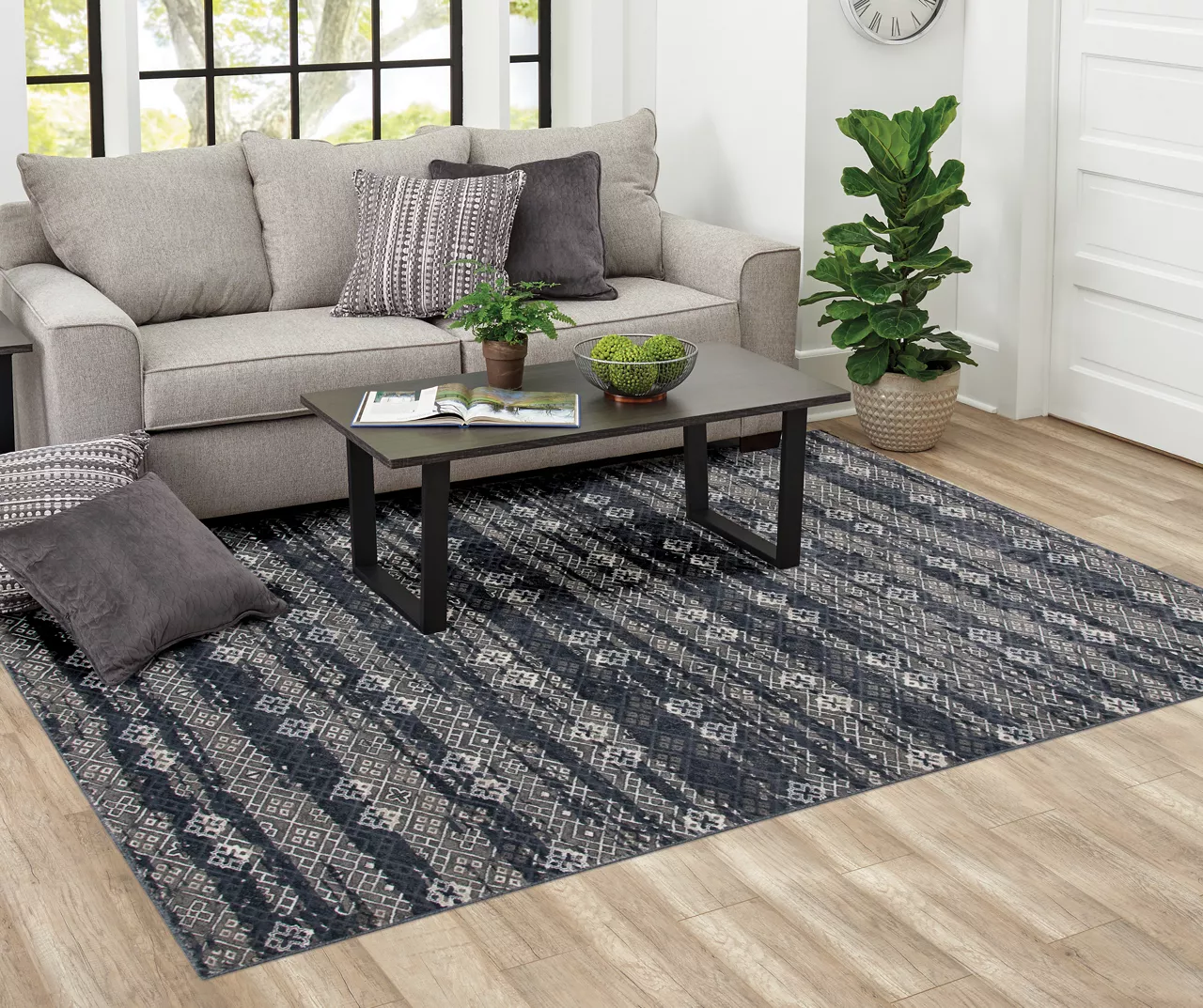 Broyhill Dancaster Nightfall & Shade Geometric Area Rug 2 Broyhill Dancaster Nightfall & Shade Geometric Area Rug - Image 2