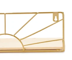 Gold Sun Burst Wall Shelf, 2-Pack -Cuisinart Store 810563433 2