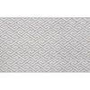 Gray & White Greek Key Jacquard Kitchen Mat, (20" X 36")