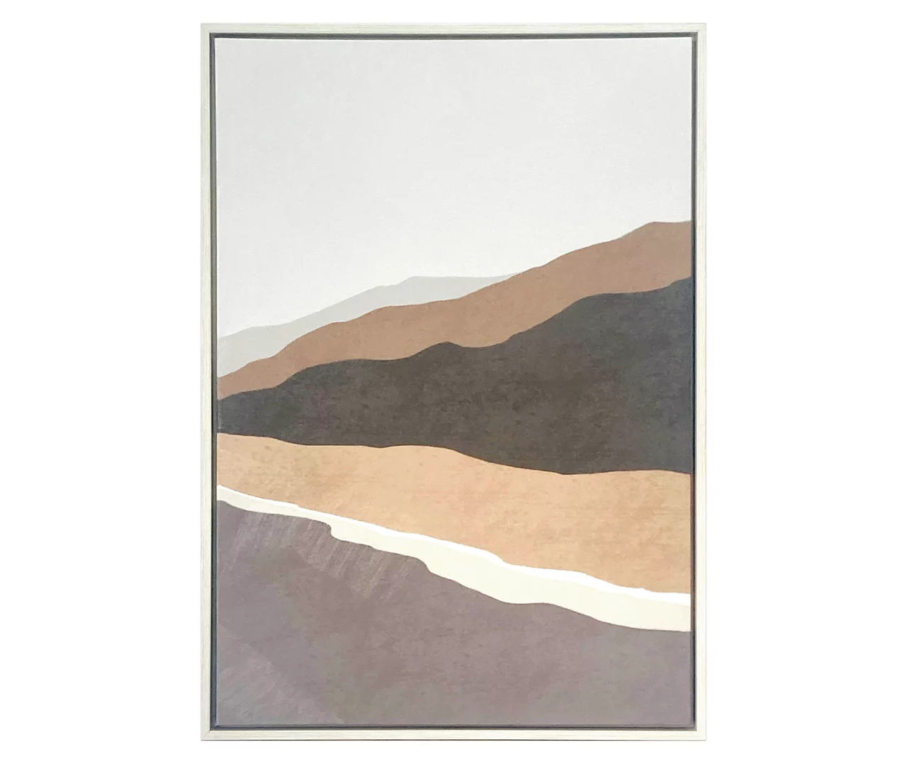 Brown & Blue Abstract Landscape Framed Canvas 1 Brown & Blue Abstract Landscape Framed Canvas