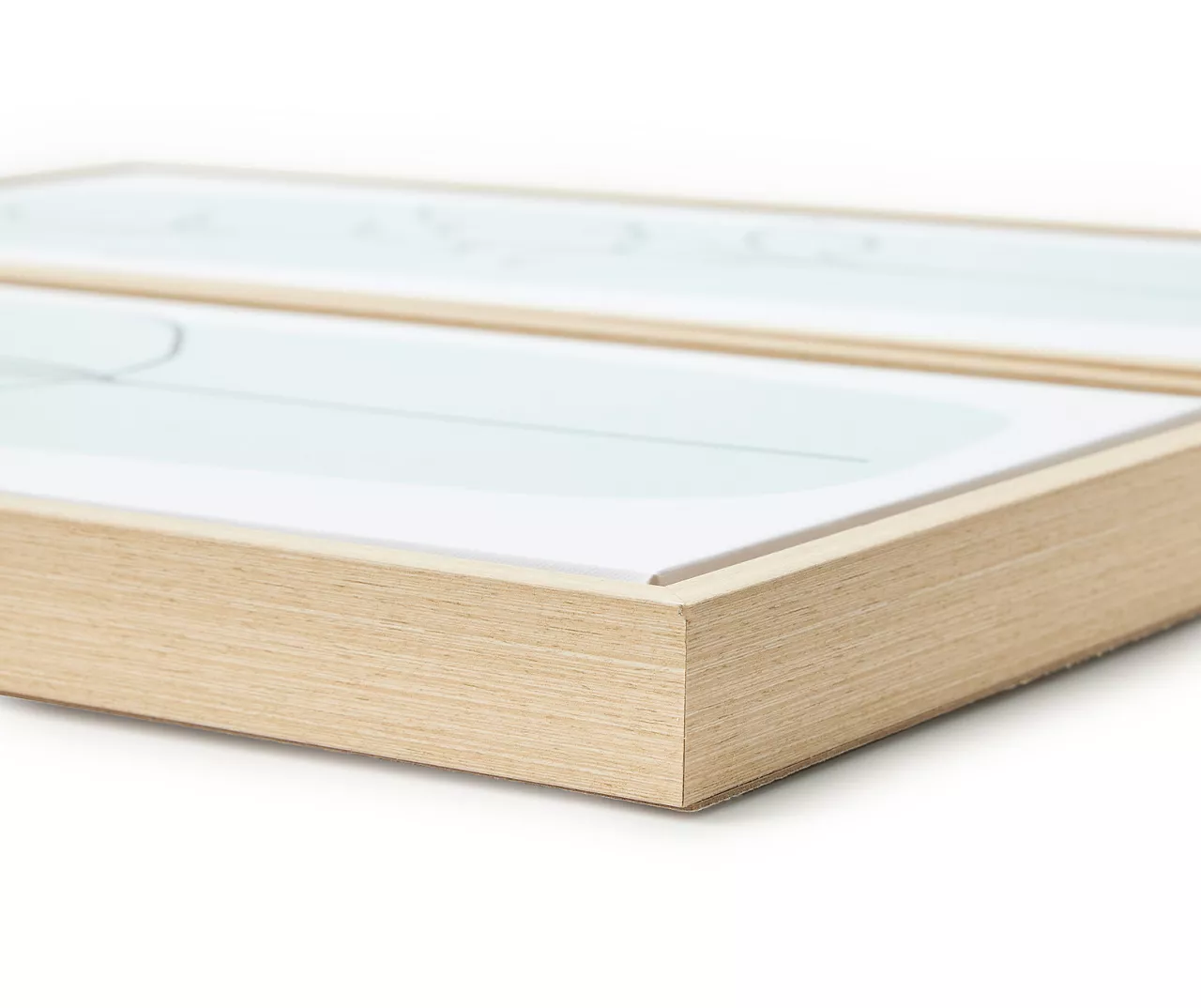 Light Blue & White Leaves Framed Canvas, 2-Pack 2 Light Blue & White Leaves Framed Canvas, 2-Pack - Image 2