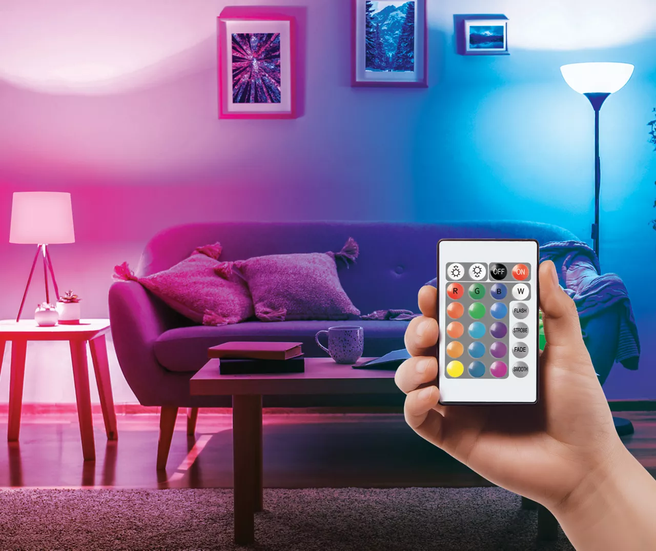 Color-Changing Dimmable Light Bulb, 2-Pack 2 Color-Changing Dimmable Light Bulb, 2-Pack - Image 2