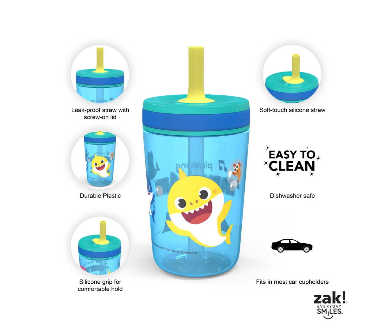 Baby Shark Kelso Tumbler, 15 Oz. 4 Baby Shark Kelso Tumbler, 15 Oz. - Image 4