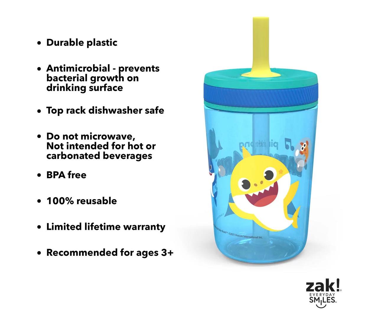 Baby Shark Kelso Tumbler, 15 Oz. 6 Baby Shark Kelso Tumbler, 15 Oz. - Image 6