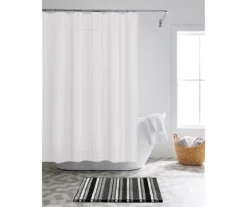 14-Piece Shower Curtain & Stripe Noodle Bath Rug Set -Cuisinart Store 810567005 B0 1
