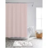 Pink & Gray 14-Piece Shower Curtain & Floral Noodle Bath Rug Set