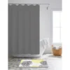 Yellow & Gray 14-Piece Shower Curtain & Dahlia Noodle Bath Rug Set