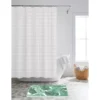 Green 14-Piece Shower Curtain & Tropical Palm Noodle Bath Rug Set