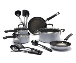 Non-Stick 14-Piece Rivet Handle Cookware Set