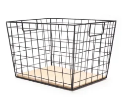 Tapered Grid Bin With Wood Base 22 Tapered Grid Bin With Wood Base -Cuisinart Store 810570135 2